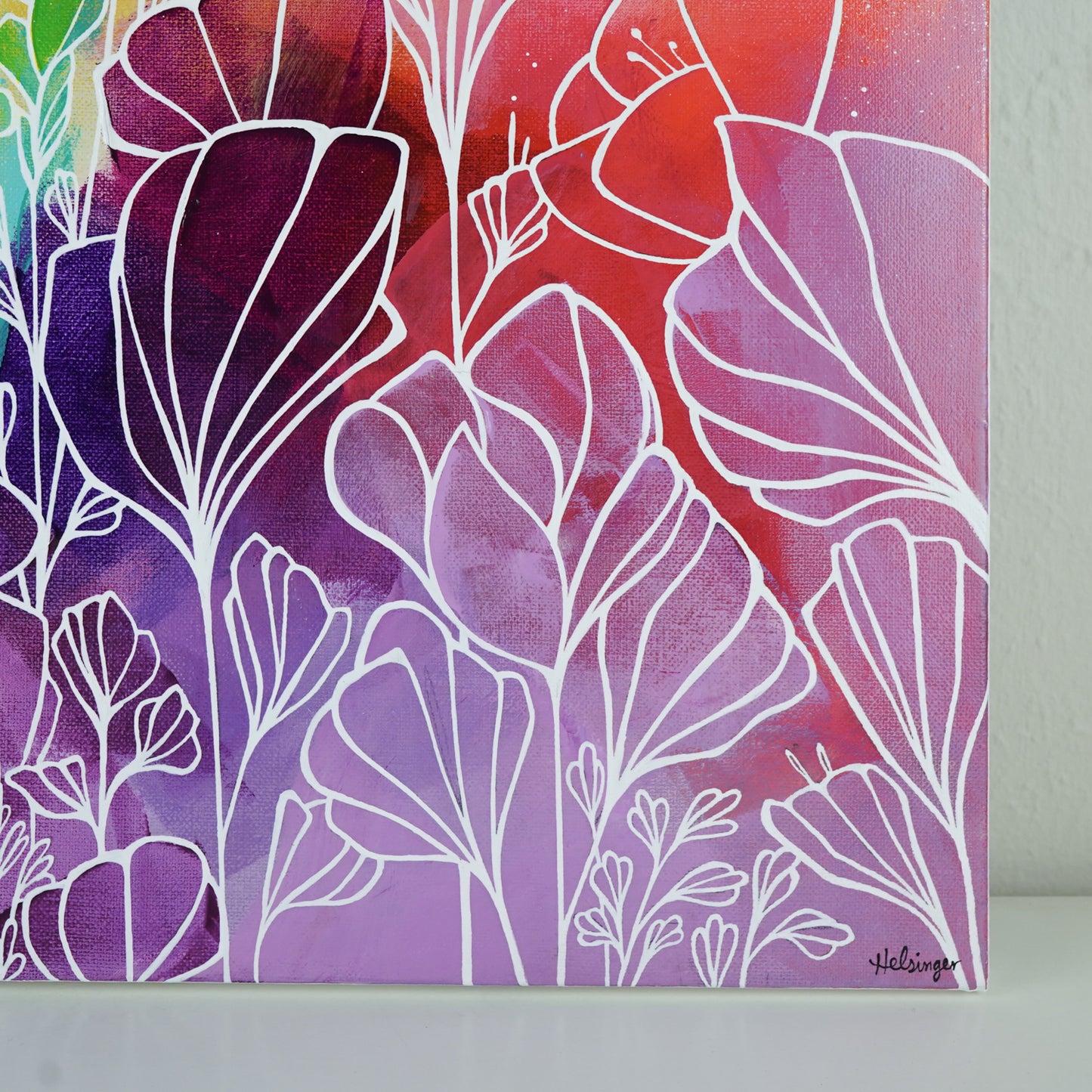 18"x18" Original Painting: "Abundant Bloom XVIII"