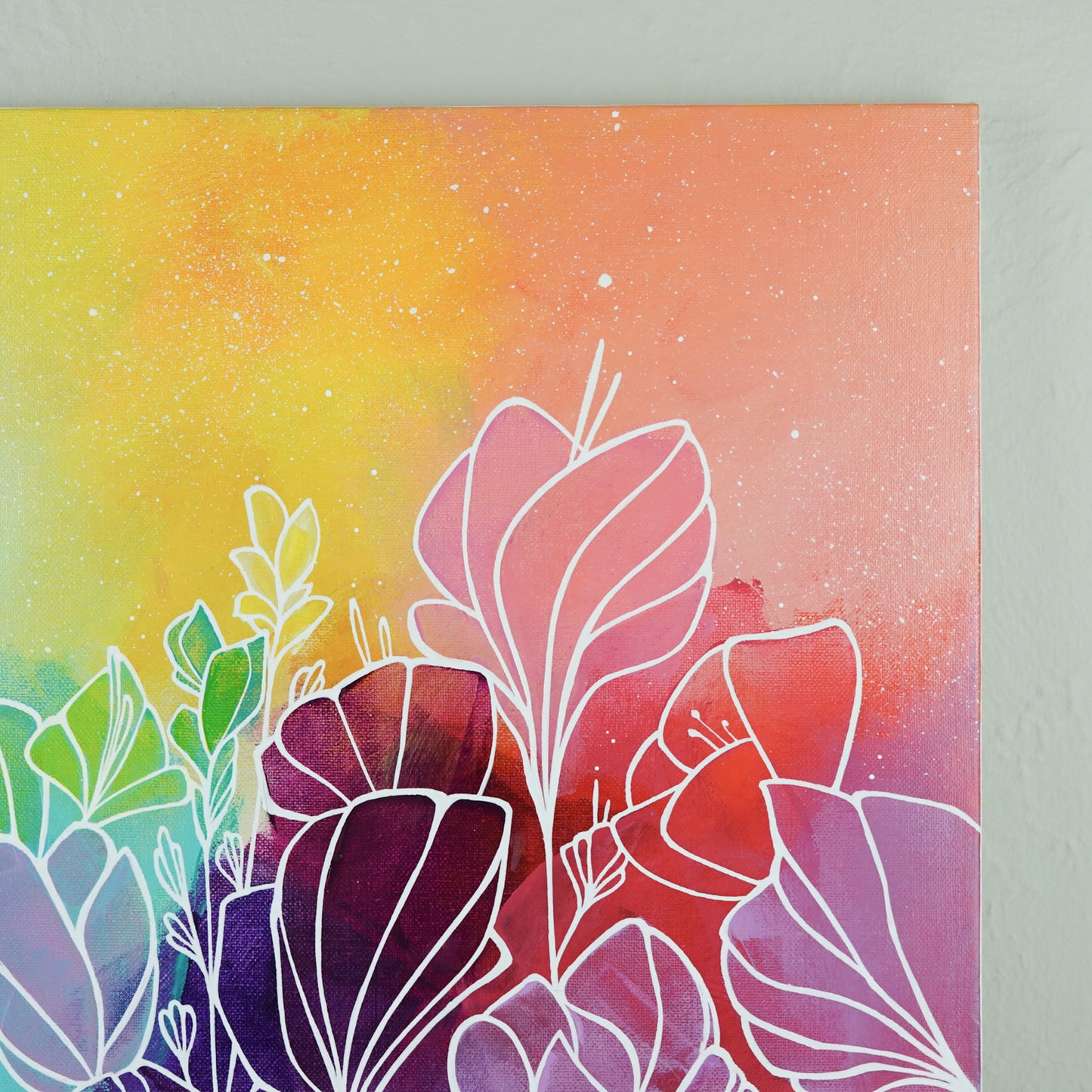 18"x18" Original Painting: "Abundant Bloom XVIII"