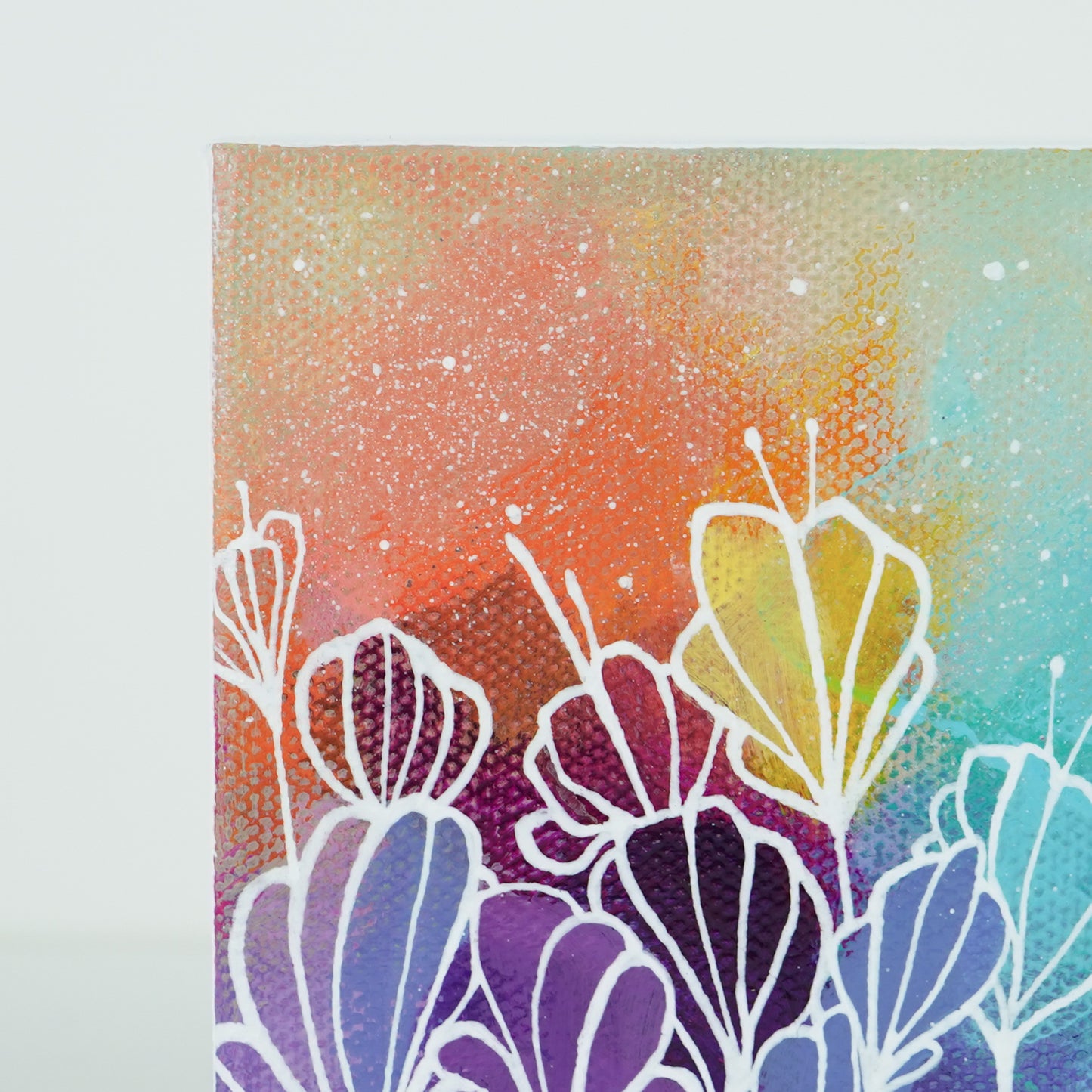 4"x4" Original Painting: "Abundant Bloom XXVIII"