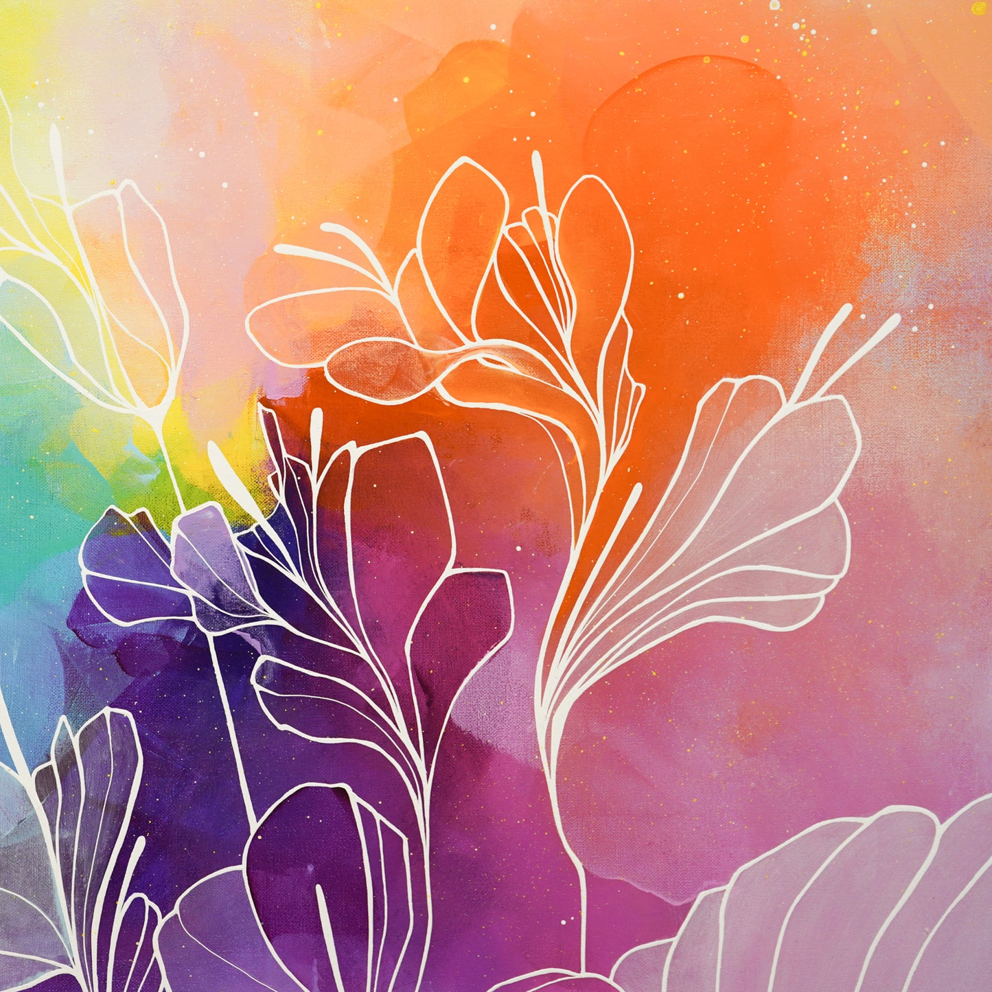 36"x48" Original Painting: "Abundant Bloom I"