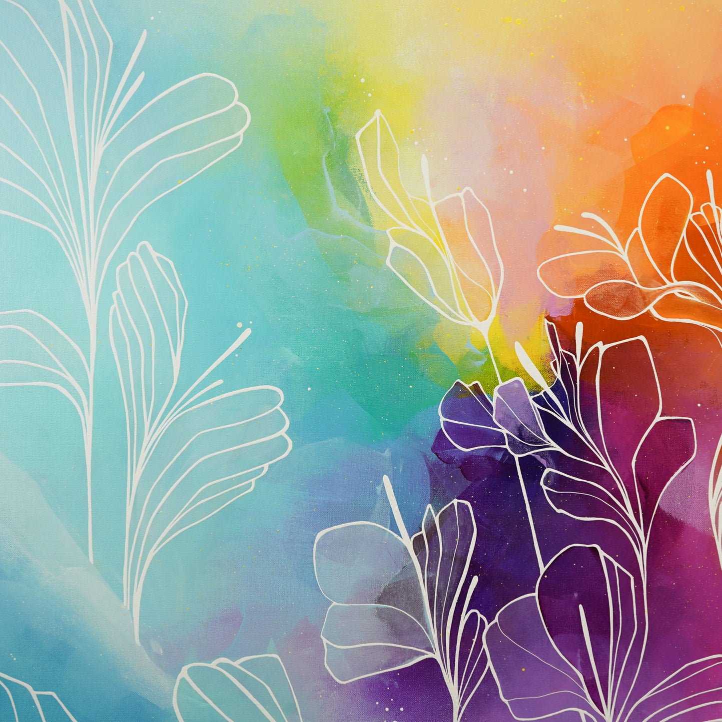 36"x48" Original Painting: "Abundant Bloom I"