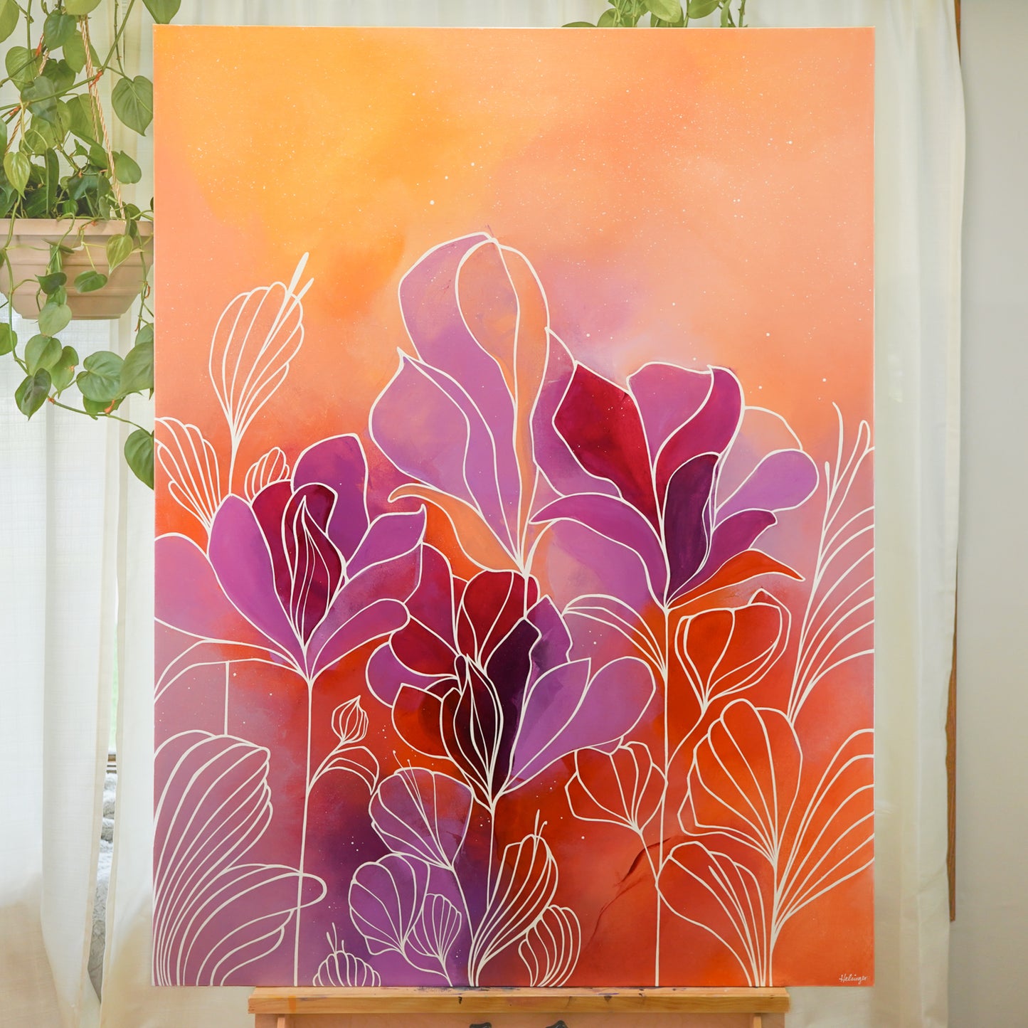 36"x48" Original Painting: "Abundant Bloom II"