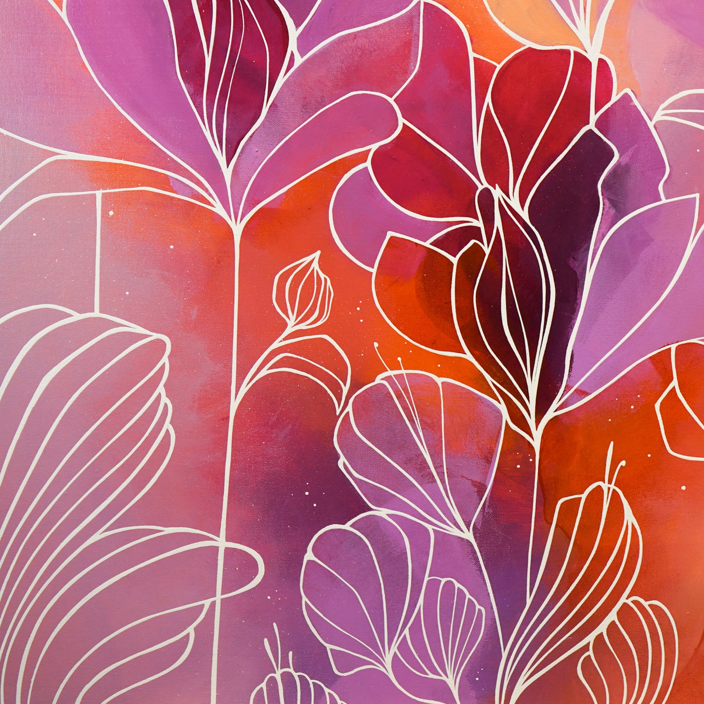 36"x48" Original Painting: "Abundant Bloom II"