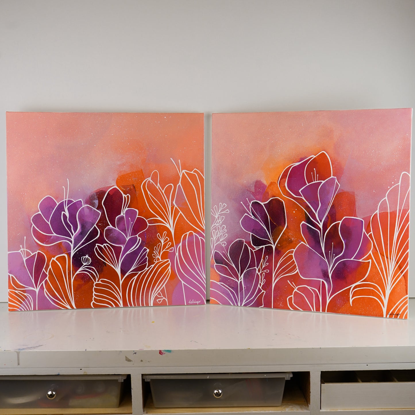 18"x18" Original Painting: "Abundant Bloom IV"