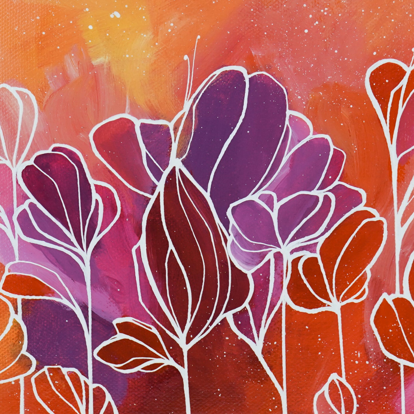 8"x8" Original Painting: "Abundant Bloom V"
