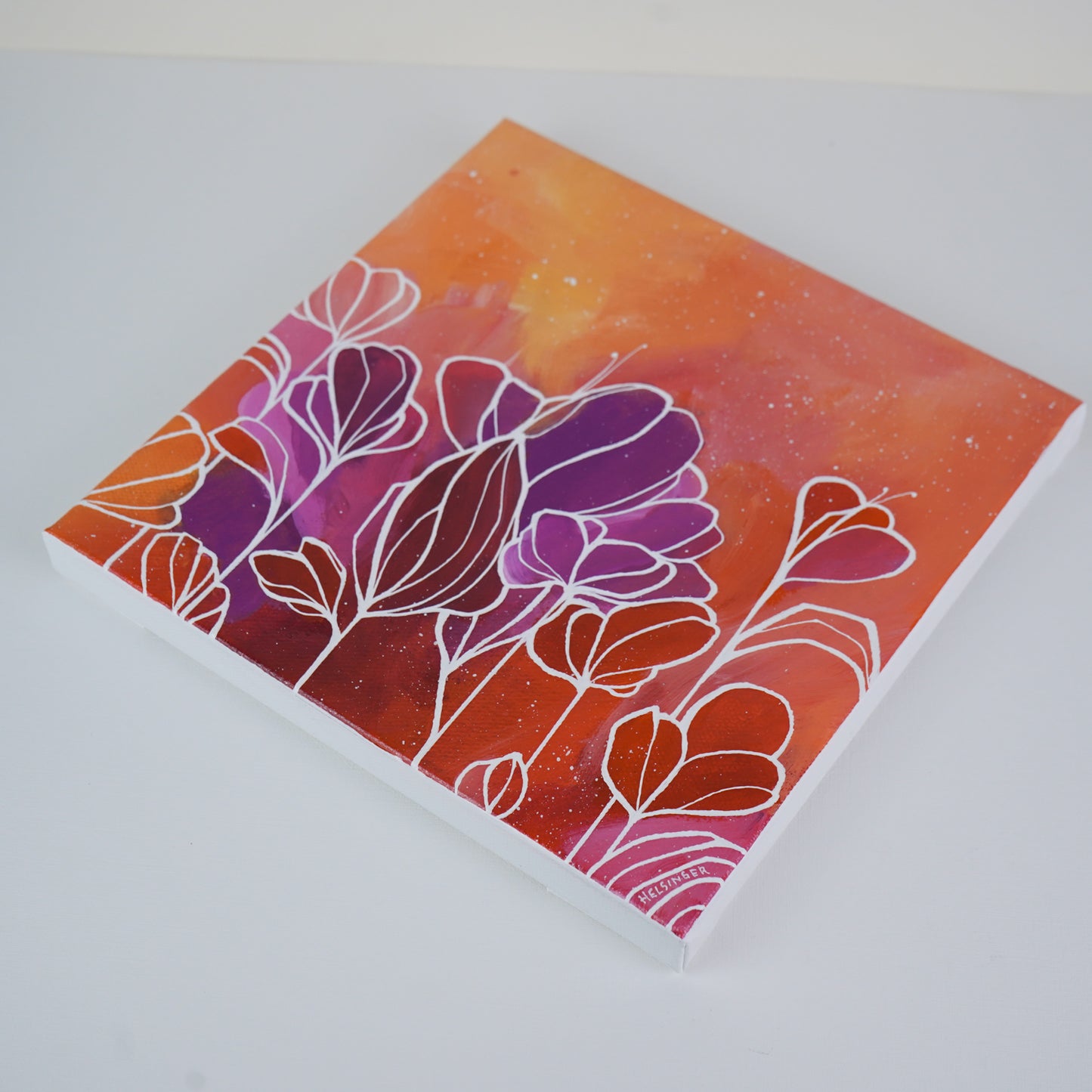 8"x8" Original Painting: "Abundant Bloom V"