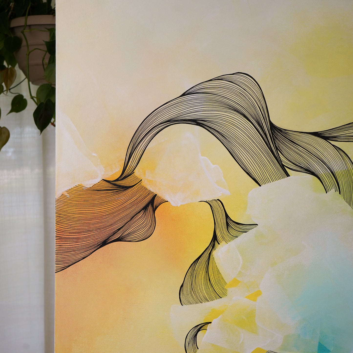 36"x48" Original Painting: "All That I Can Control I"