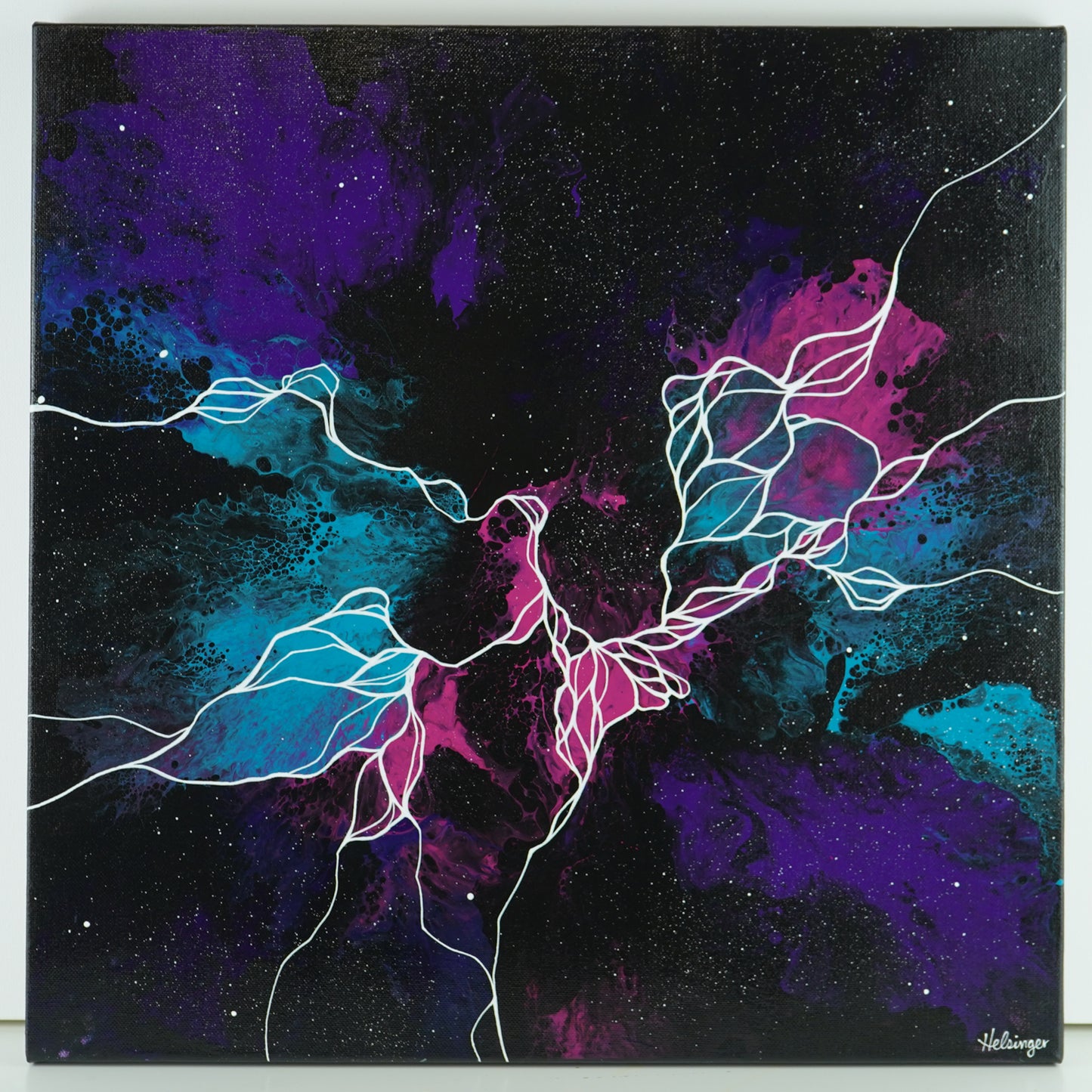 18"x18" Original Painting: "Darkness Revisited XVII"