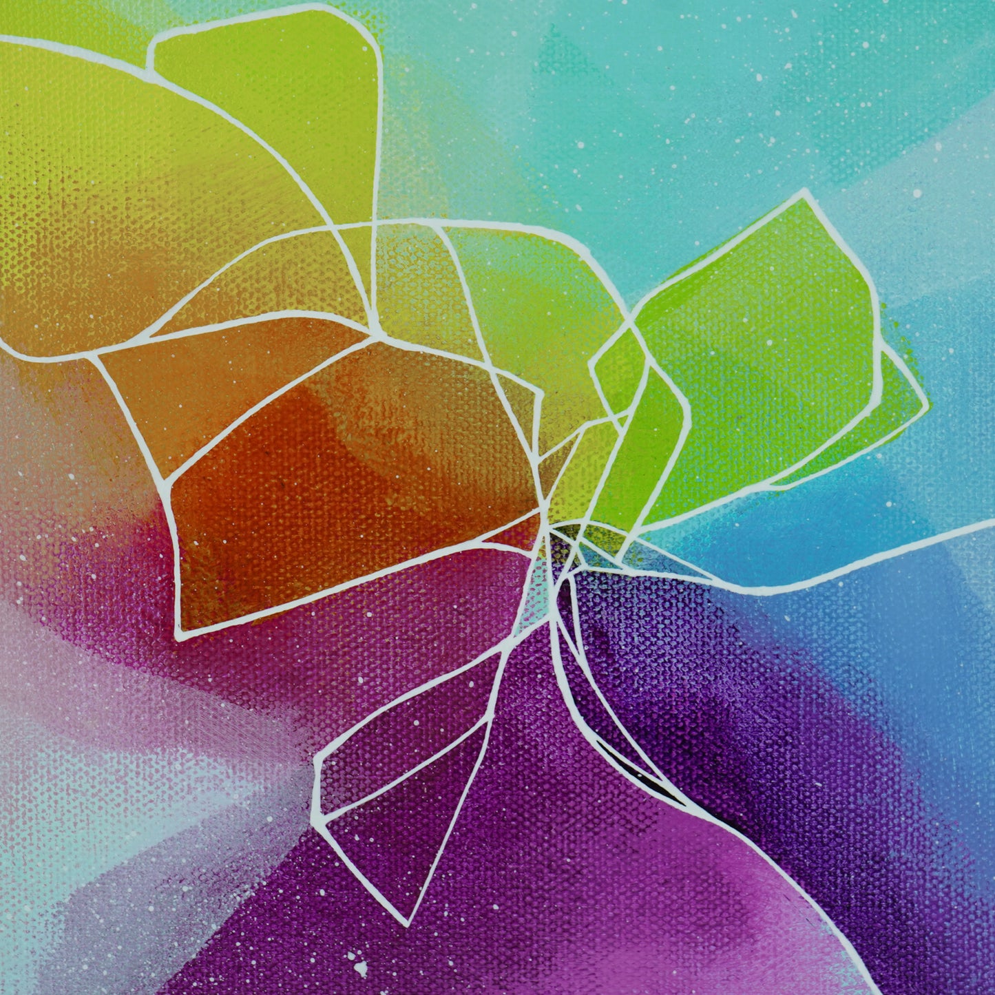 8"x8" Original Painting: "Defiance II"