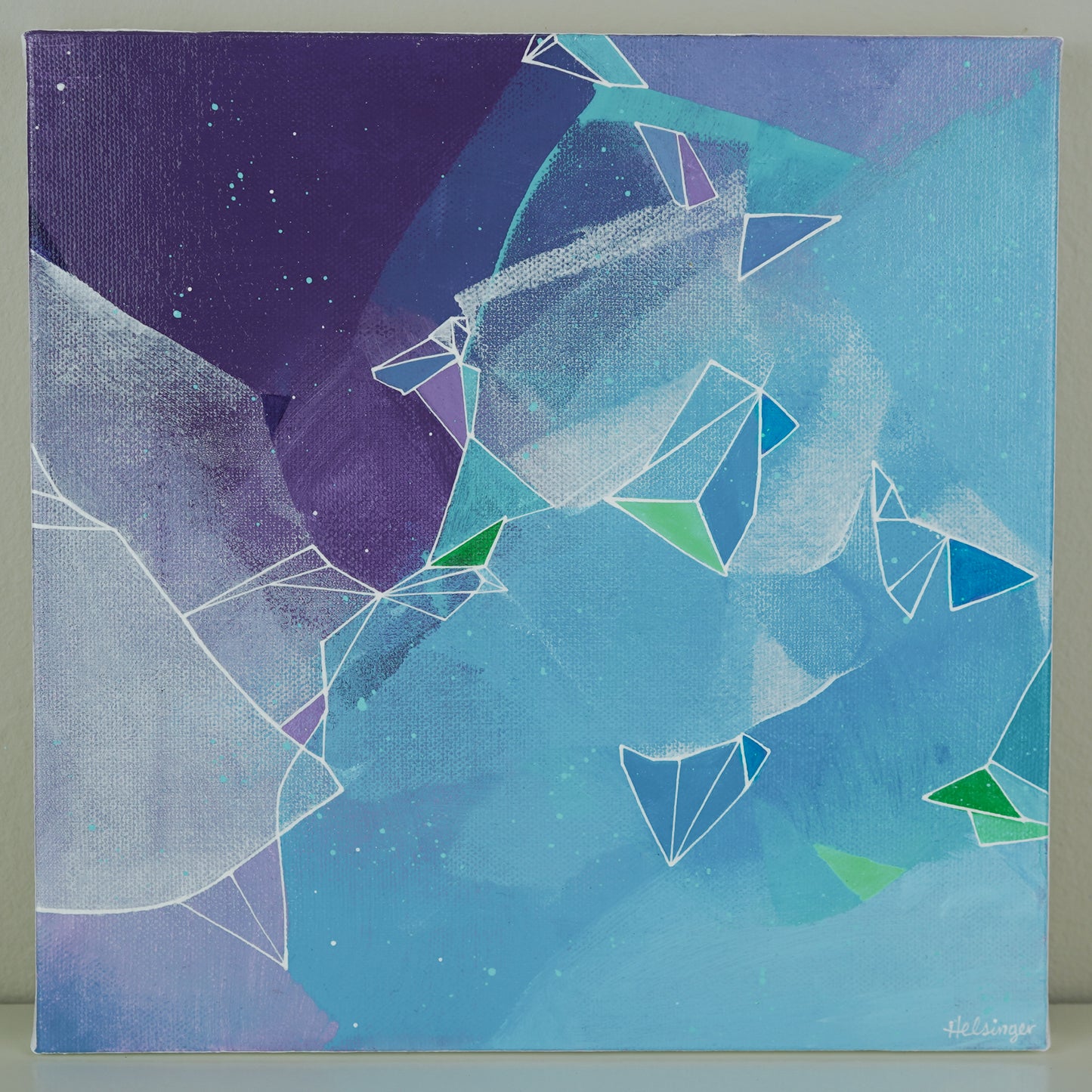 10"x10" Original Painting: "Fragments and Fractures III"
