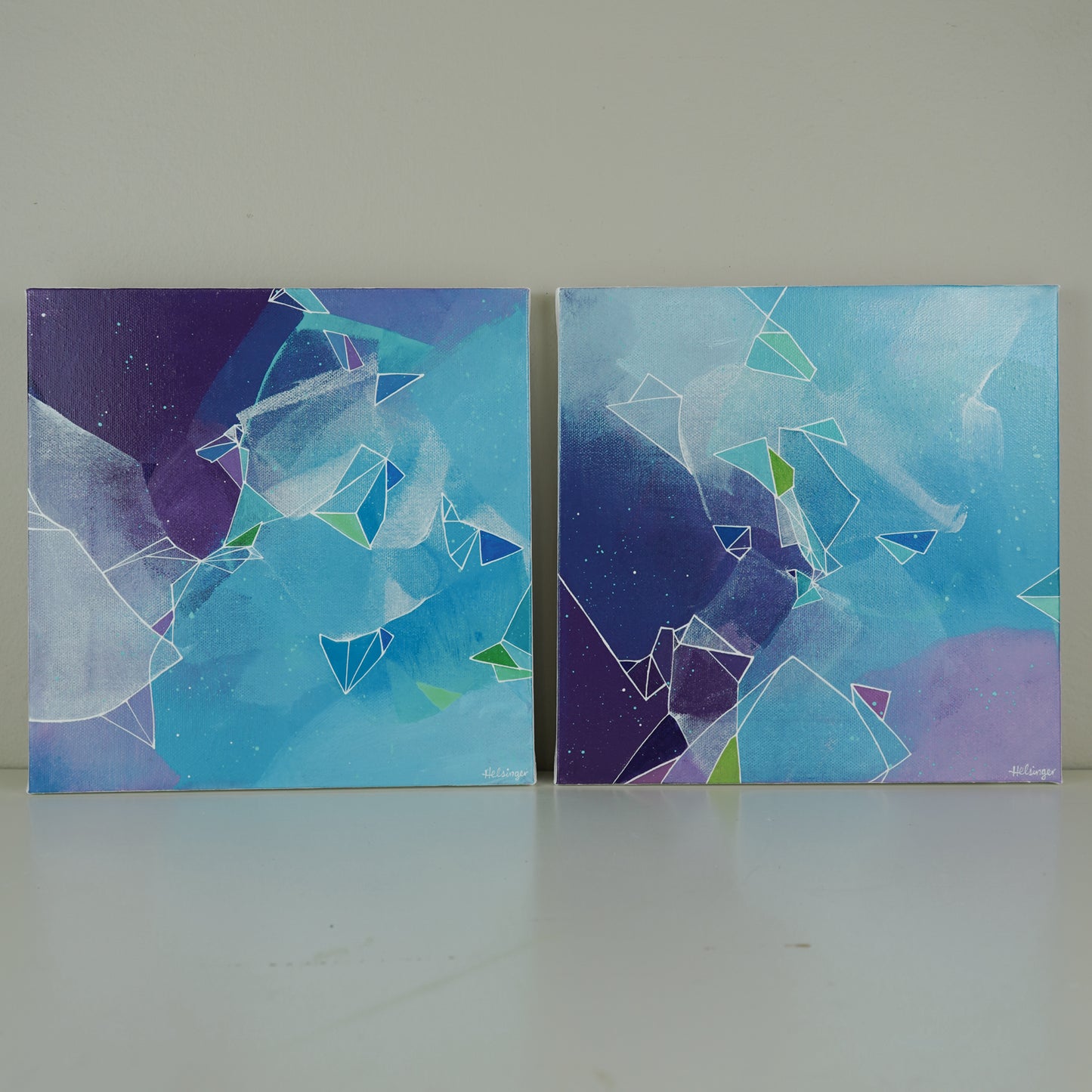 10"x10" Original Painting: "Fragments and Fractures III"