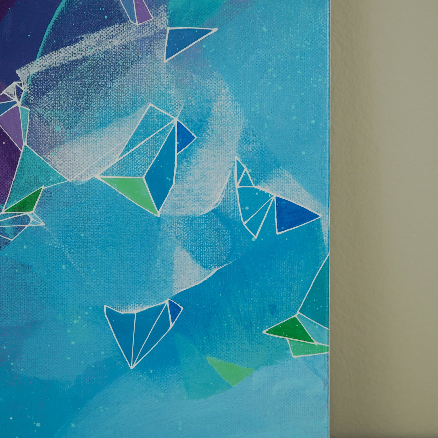 10"x10" Original Painting: "Fragments and Fractures III"