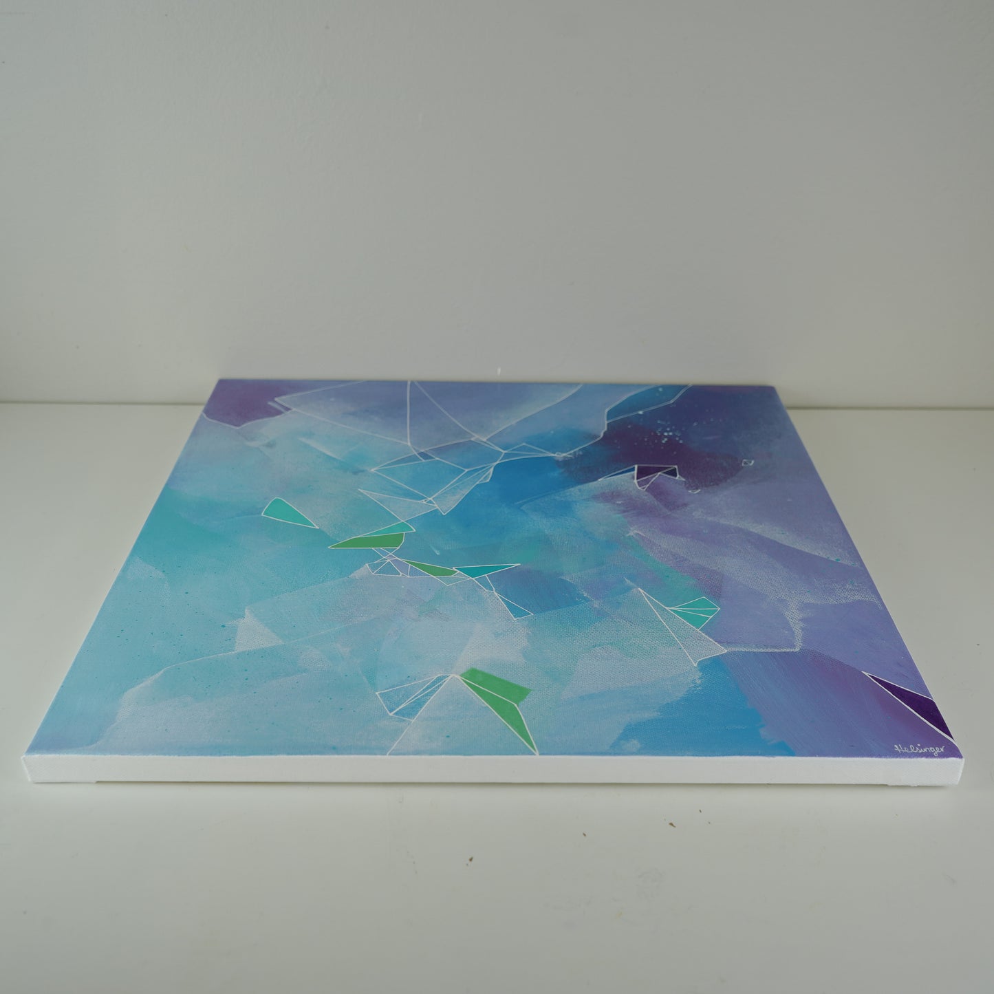 18"x18" Original Painting: "Fragments and Fractures II"
