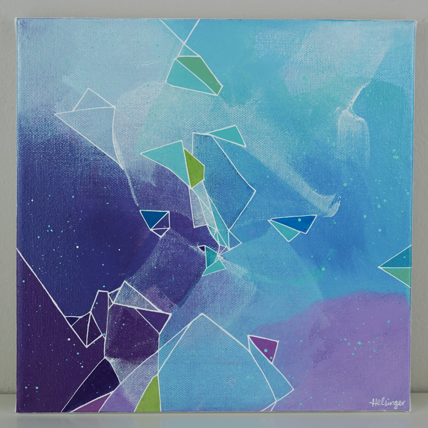 10"x10" Original Painting: "Fragments and Fractures IV"
