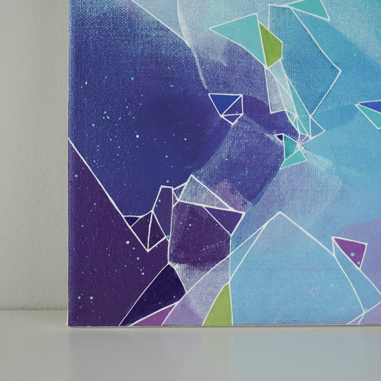 10"x10" Original Painting: "Fragments and Fractures IV"