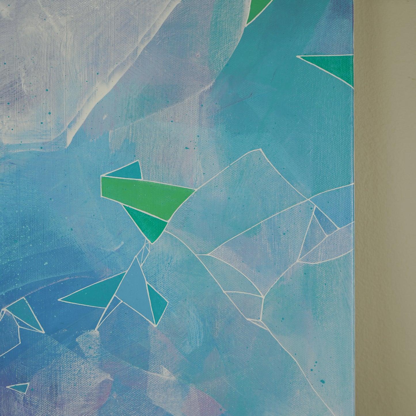 18"x18" Original Painting: "Fragments and Fractures I"