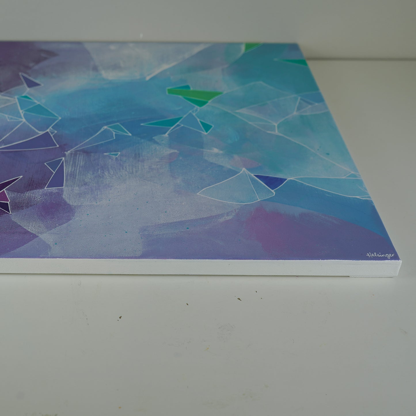 18"x18" Original Painting: "Fragments and Fractures I"