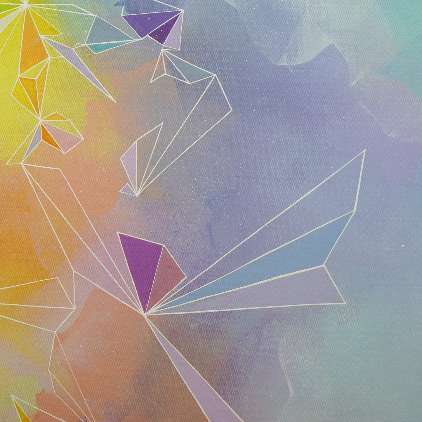 36"x48" Original Painting: "Full Spectrum Fragments and Fractures I"