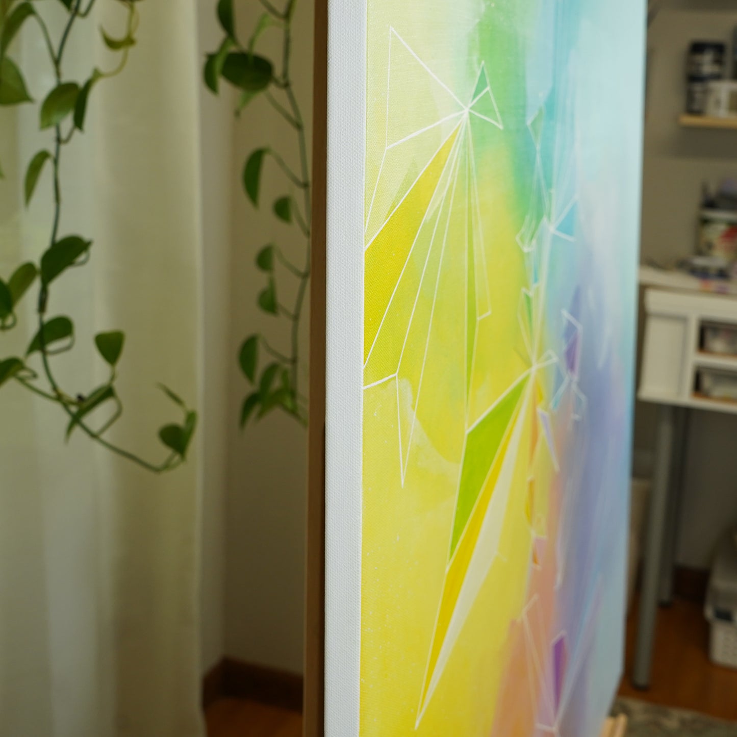 36"x48" Original Painting: "Full Spectrum Fragments and Fractures I"