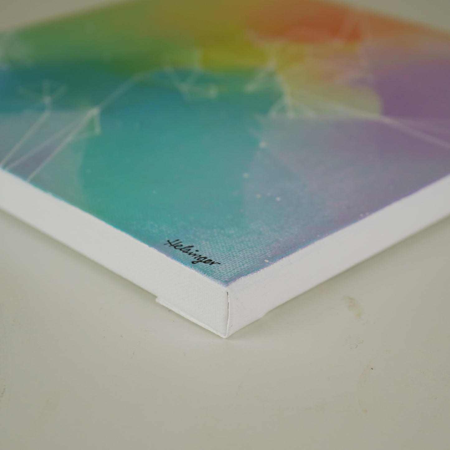 10"x10" Original Painting: "Full Spectrum Fragments and Fractures IV"
