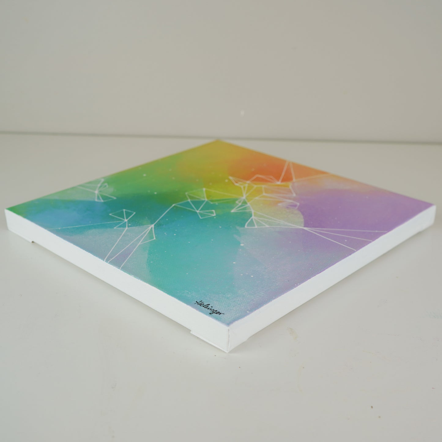 10"x10" Original Painting: "Full Spectrum Fragments and Fractures IV"