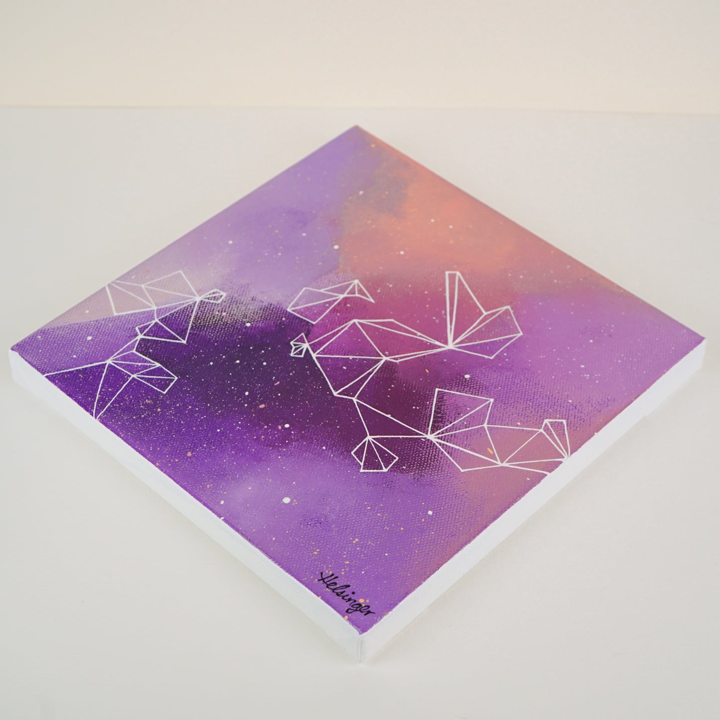 8"x8" Original Painting: "Mauve Musings IV"