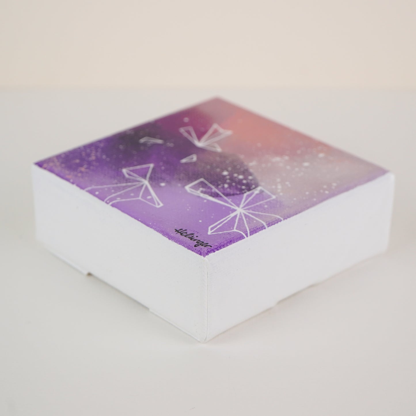 4"x4" Original Painting: "Mauve Musings IX"