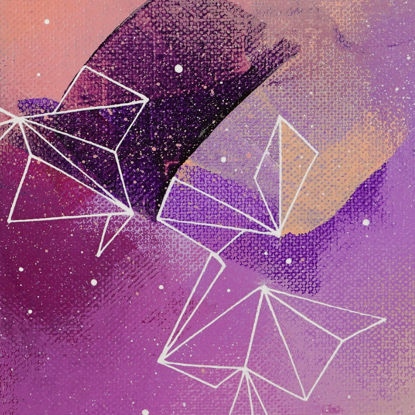 6"x6" Original Painting: "Mauve Musings VI"