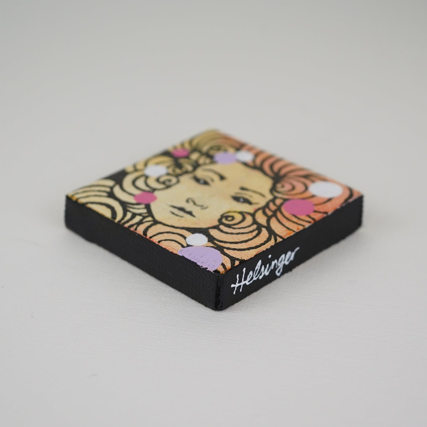 2"x2" Original Painting: "Mini Mask #1"