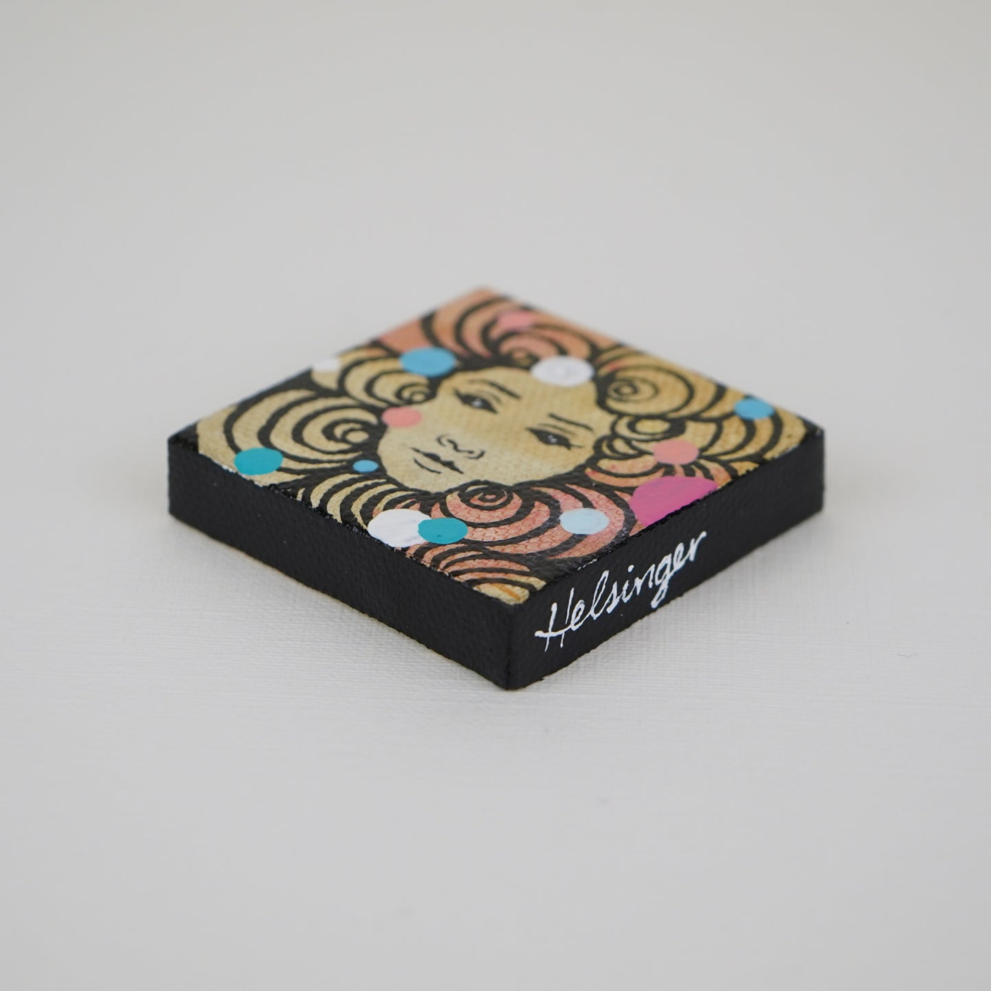 2"x2" Original Painting: "Mini Mask #5"