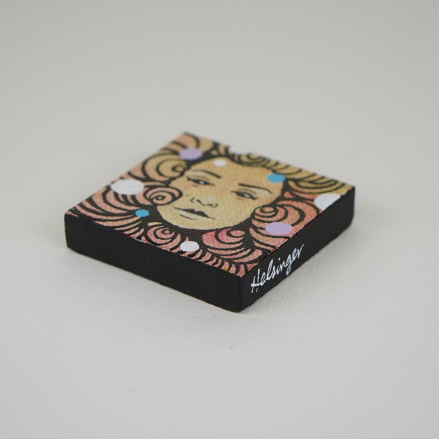2"x2" Original Painting: "Mini Mask #8"