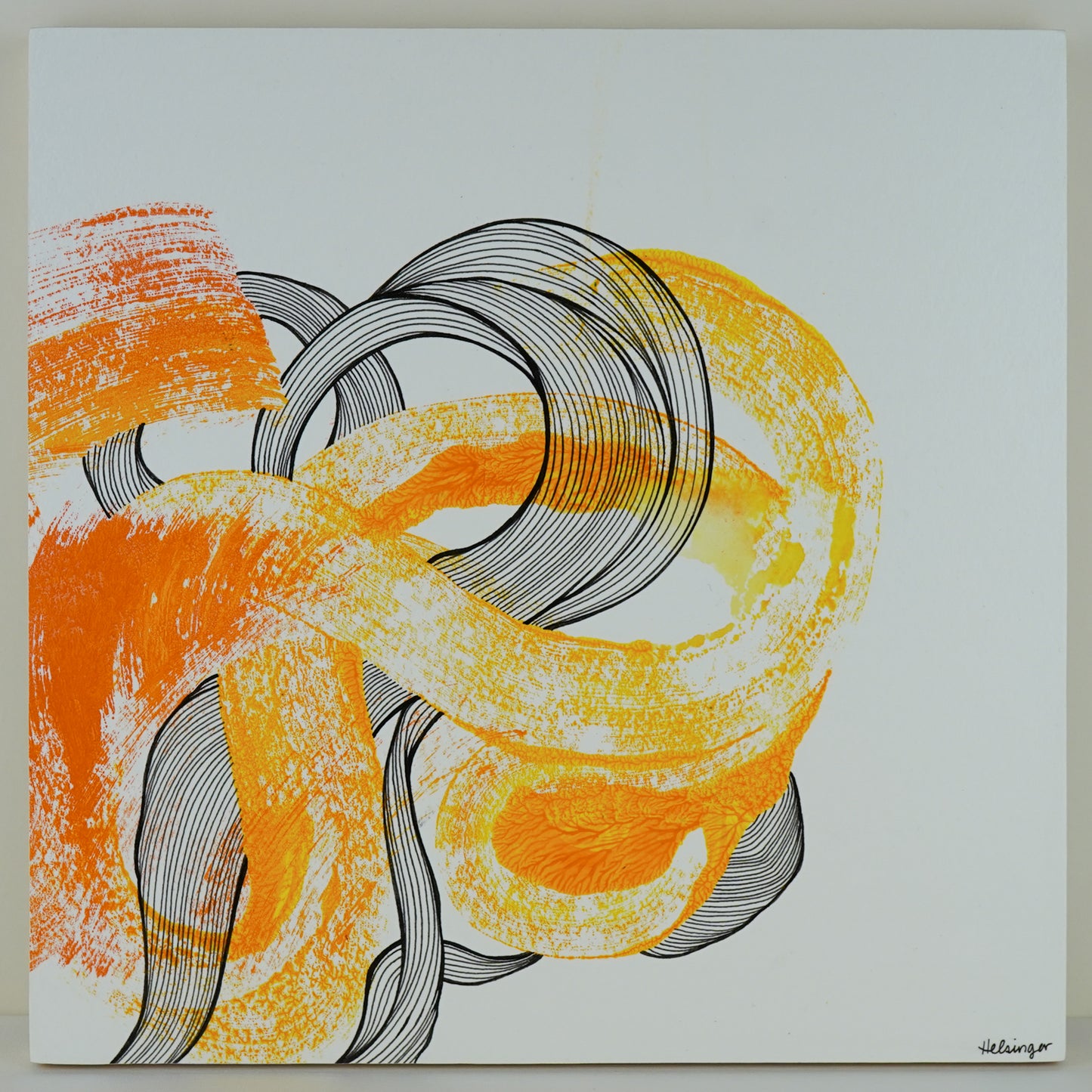 12"x12" Original Art on Cradled Wood Panel: "No 2422"