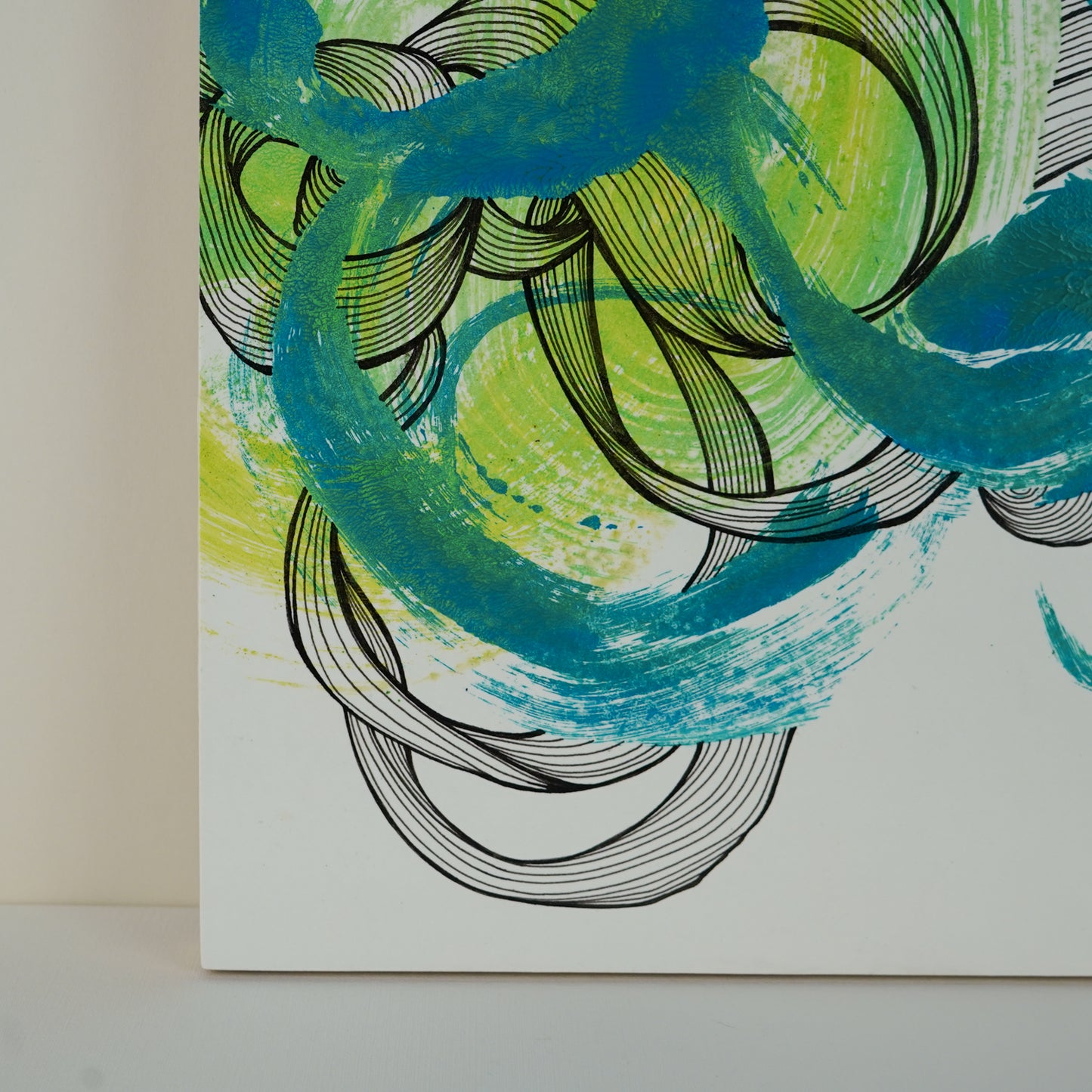 12"x12" Original Art on Cradled Wood Panel: "No 2424"