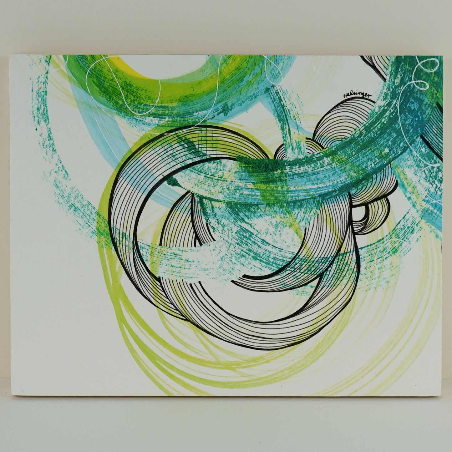 8"x10" Original Art on Cradled Wood Panel: "No 2501"