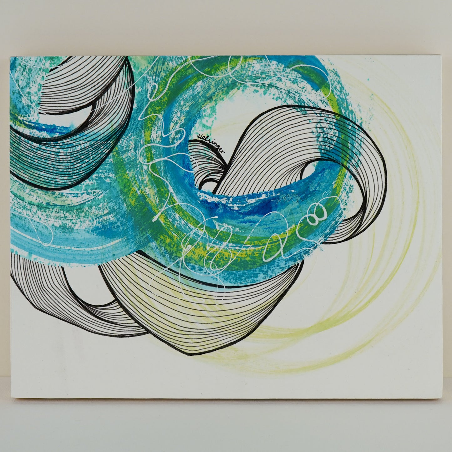 8"x10" Original Art on Cradled Wood Panel: "No 2502"