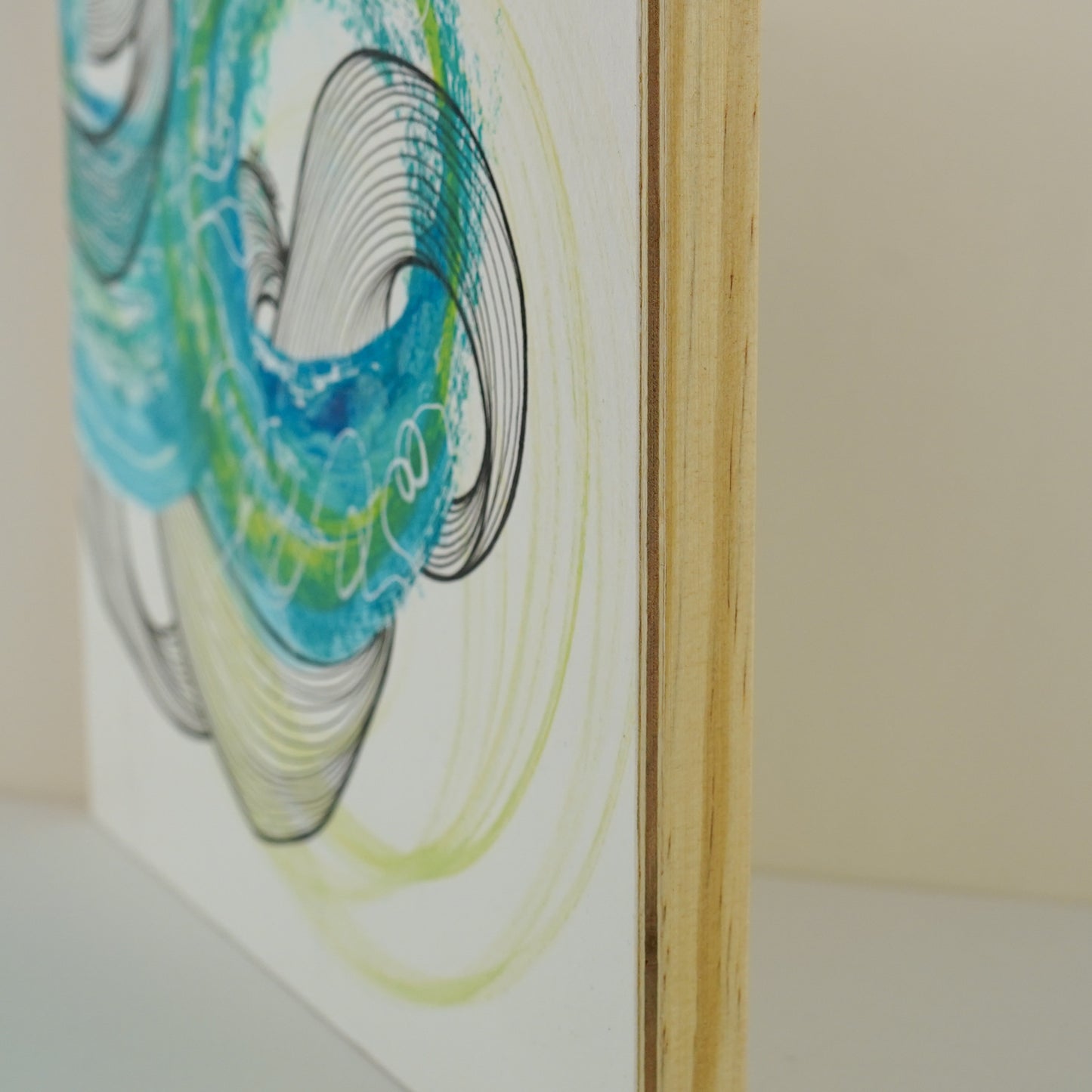 8"x10" Original Art on Cradled Wood Panel: "No 2502"