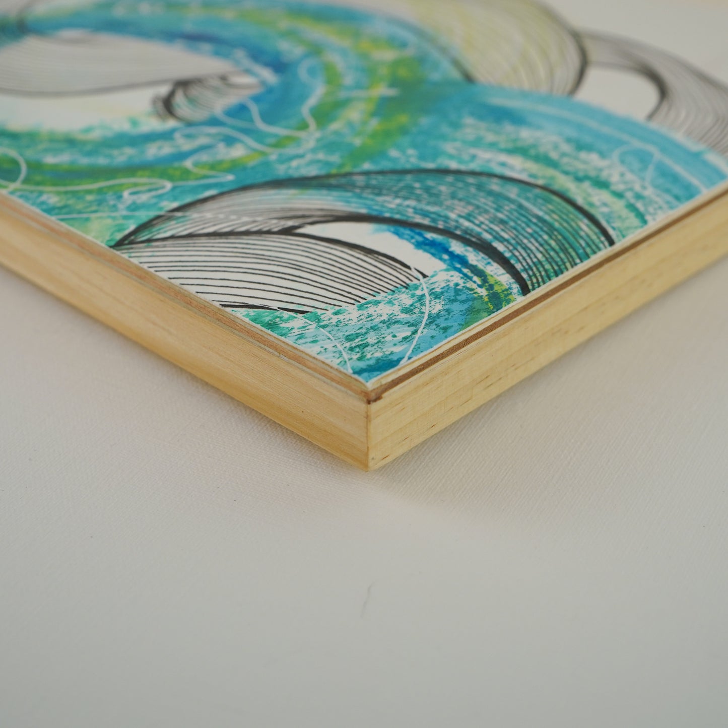 8"x10" Original Art on Cradled Wood Panel: "No 2502"