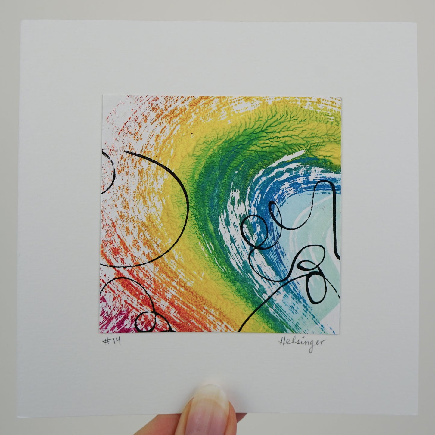 5"x5" Original Art: "Remnants No. 14"