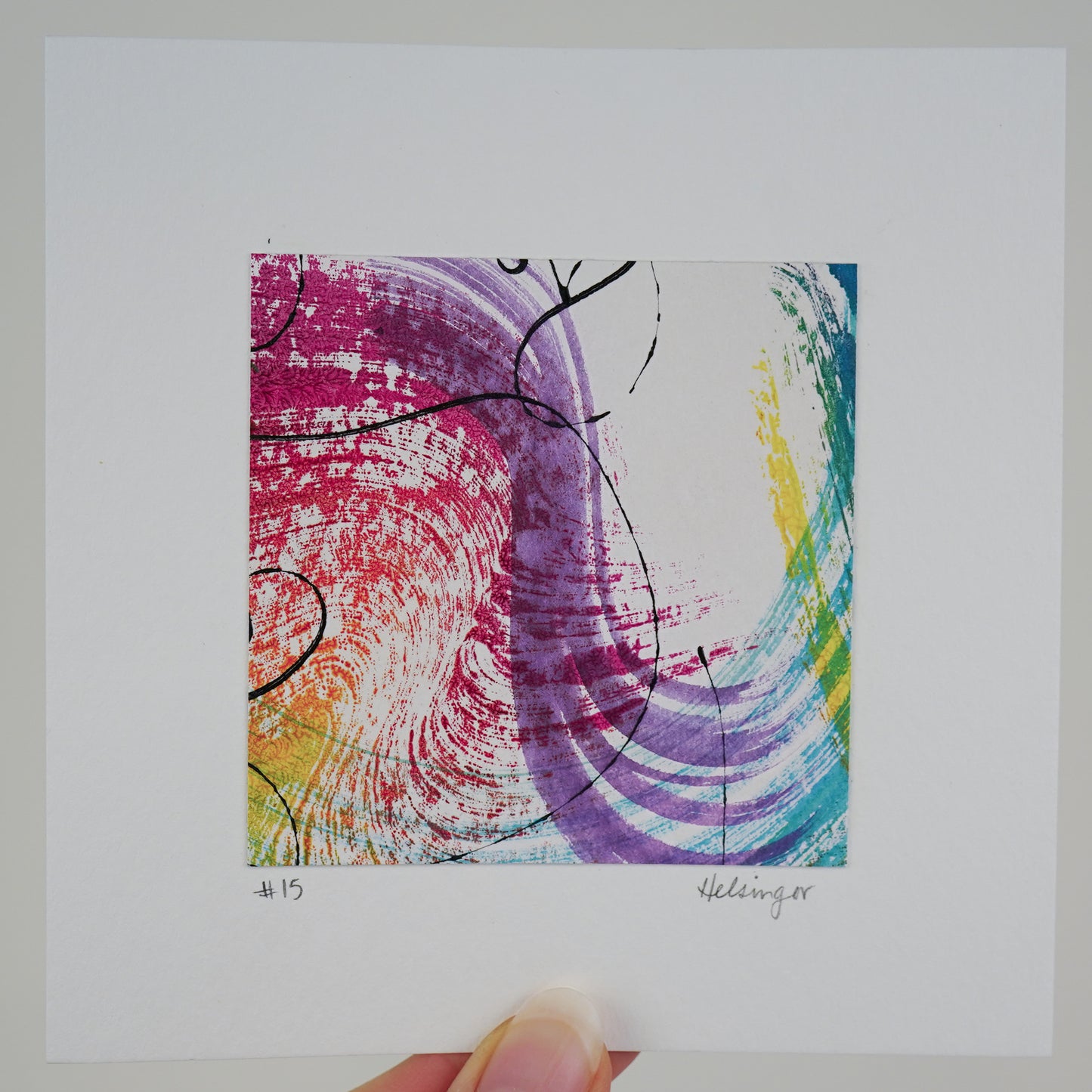 5"x5" Original Art: "Remnants No. 15"