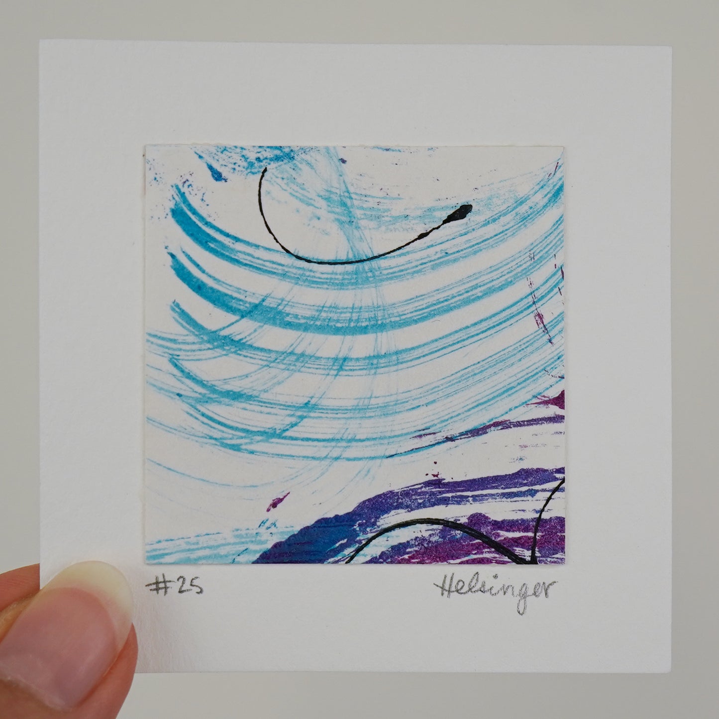 3"x3" Original Art: "Remnants No. 25"