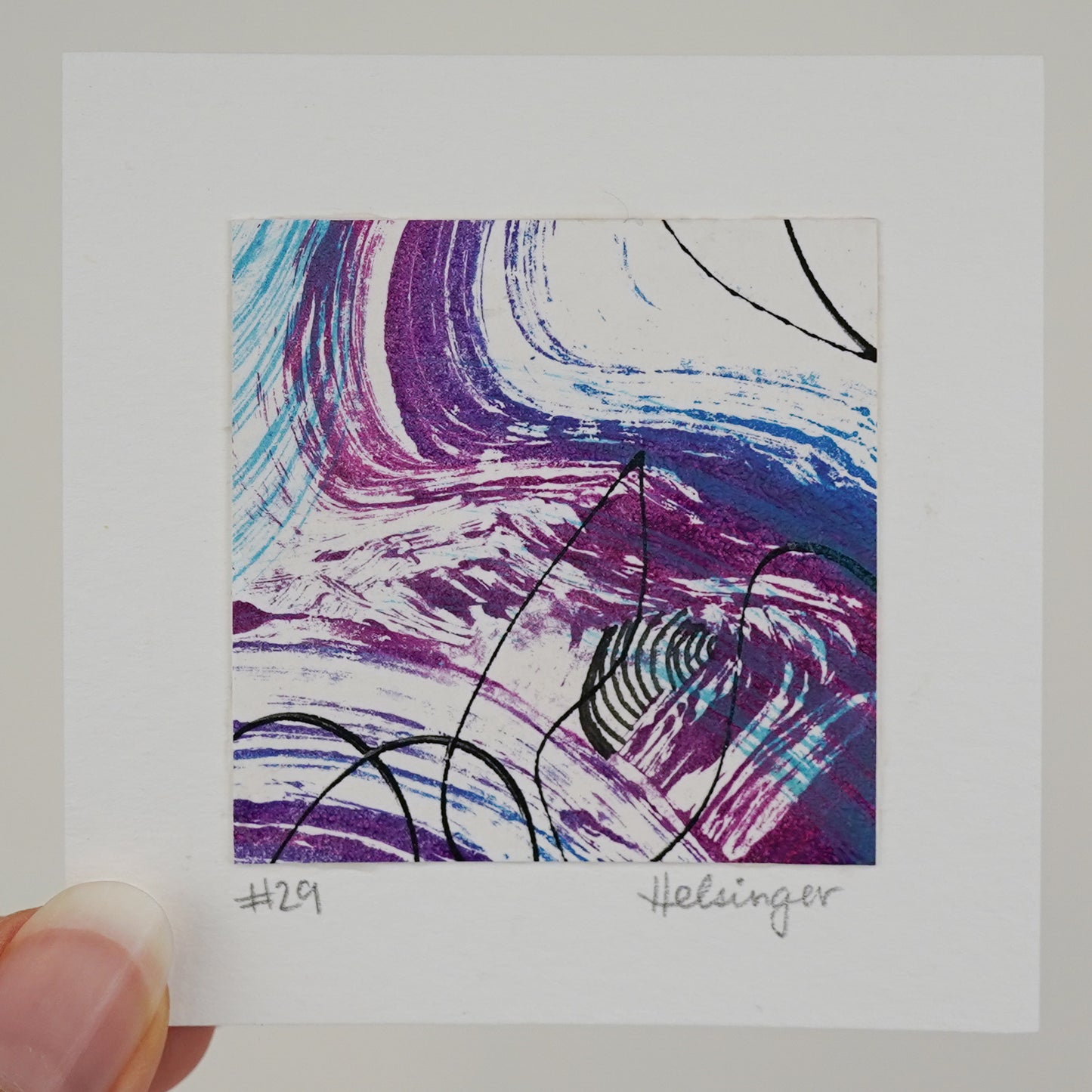 3"x3" Original Art: "Remnants No. 29"