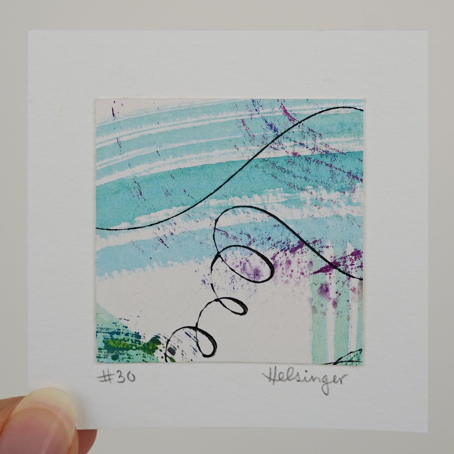 3"x3" Original Art: "Remnants No. 30"