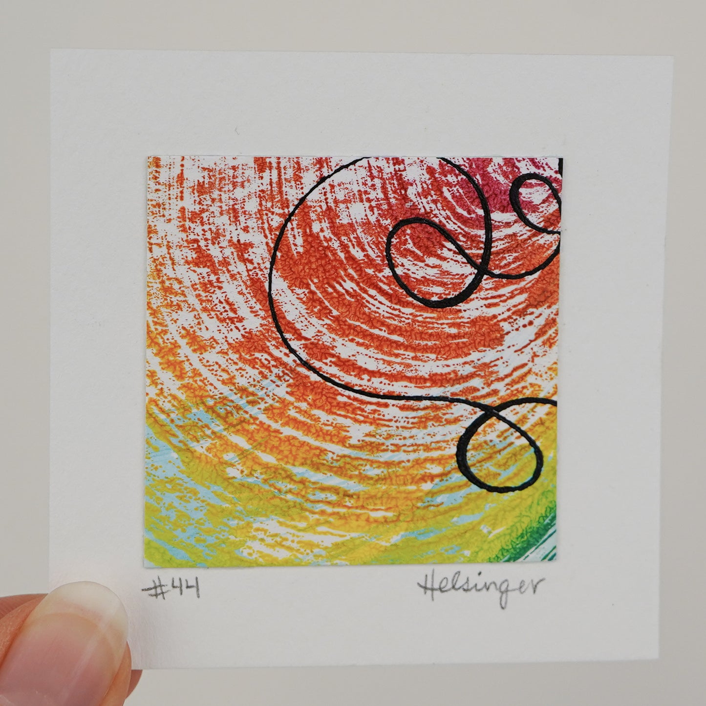 3"x3" Original Art: "Remnants No. 44"