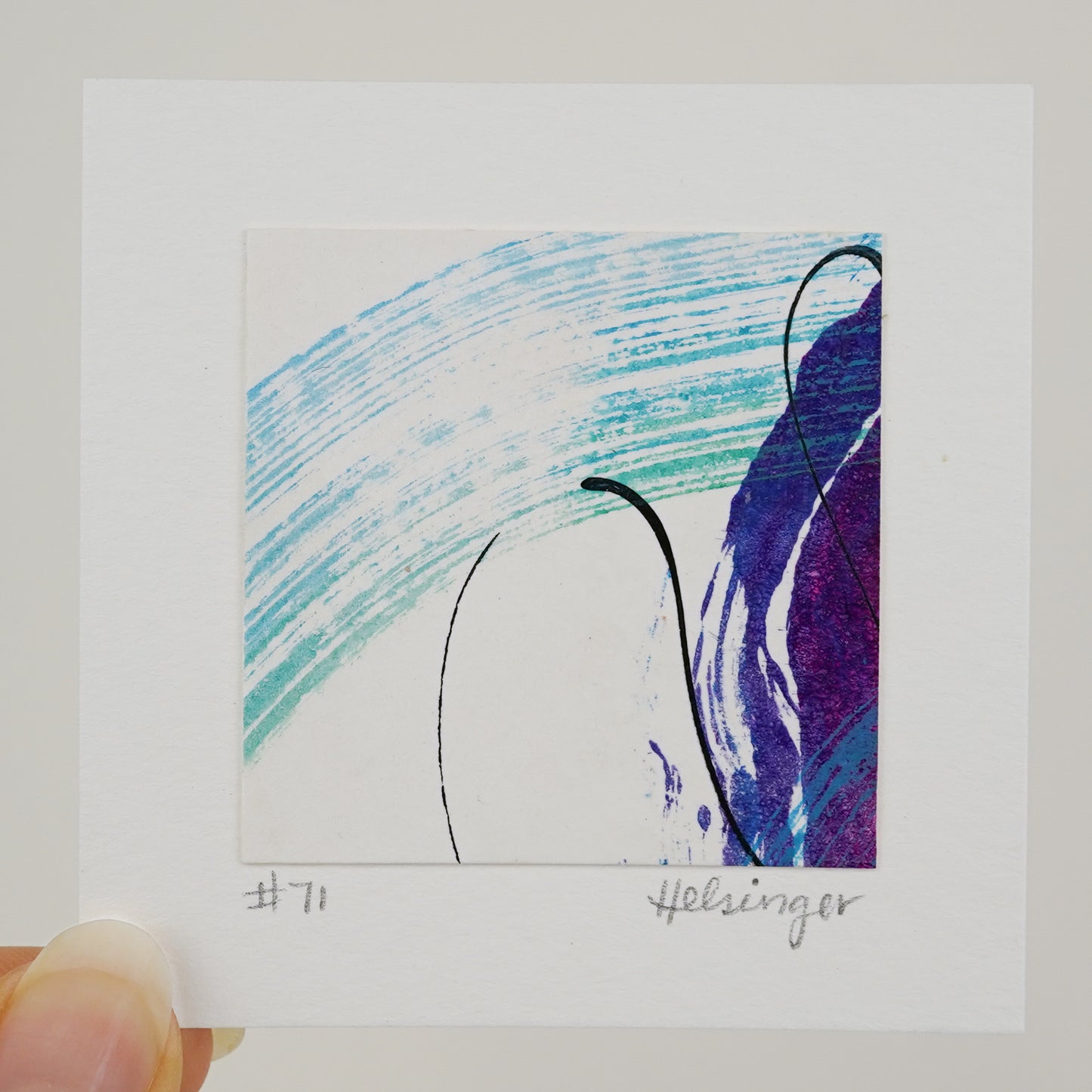 3"x3" Original Art: "Remnants No. 71"