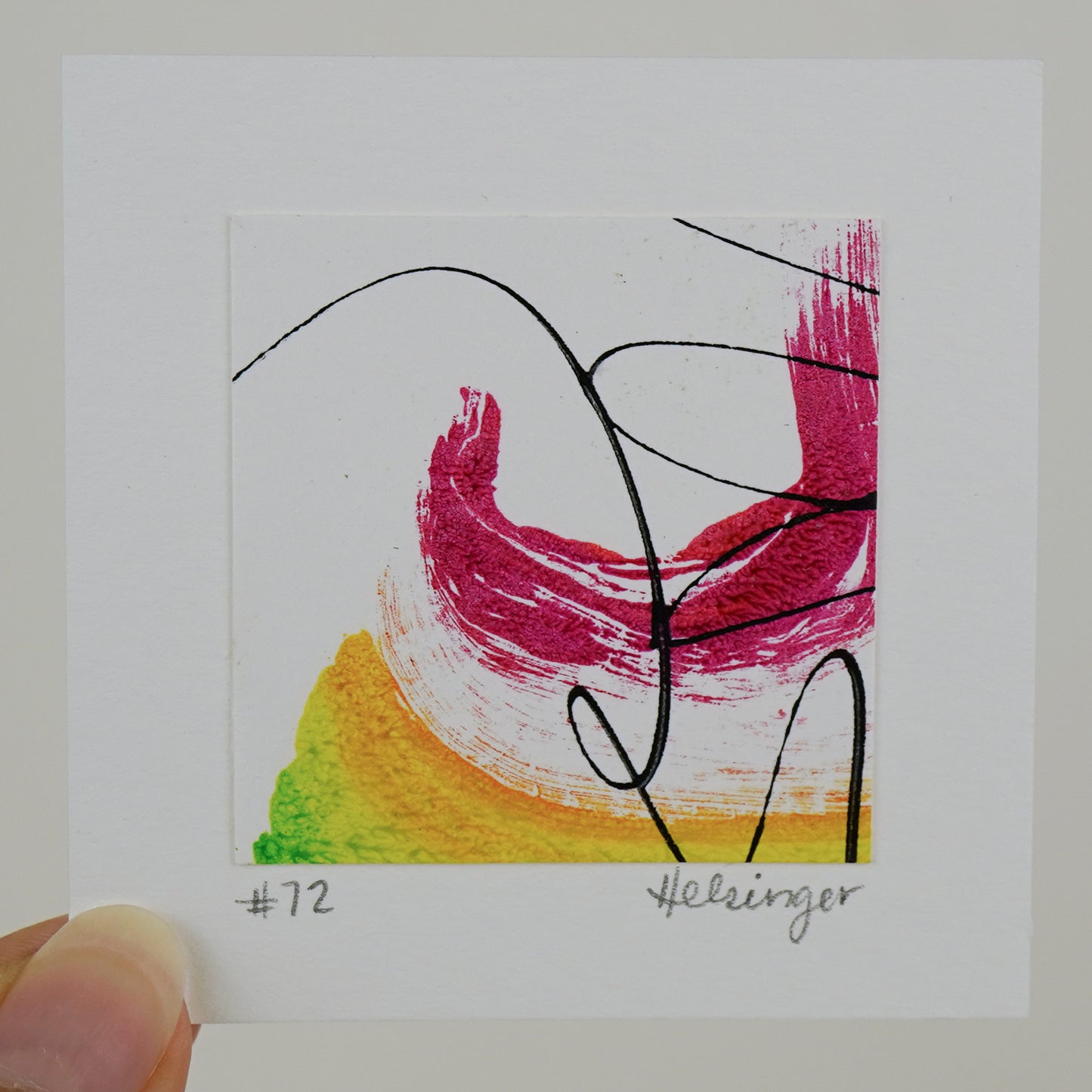 3"x3" Original Art: "Remnants No. 72"