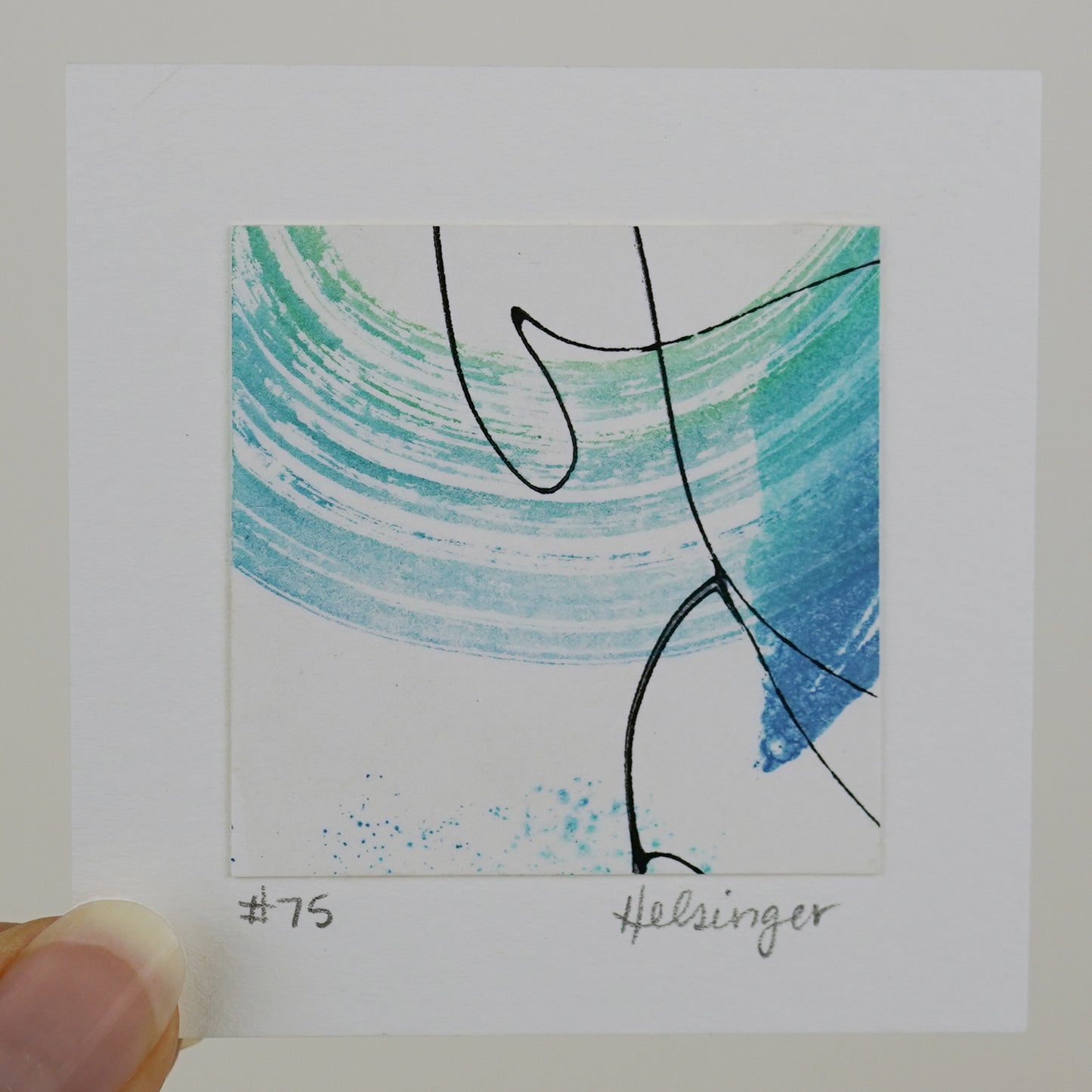 3"x3" Original Art: "Remnants No. 75"