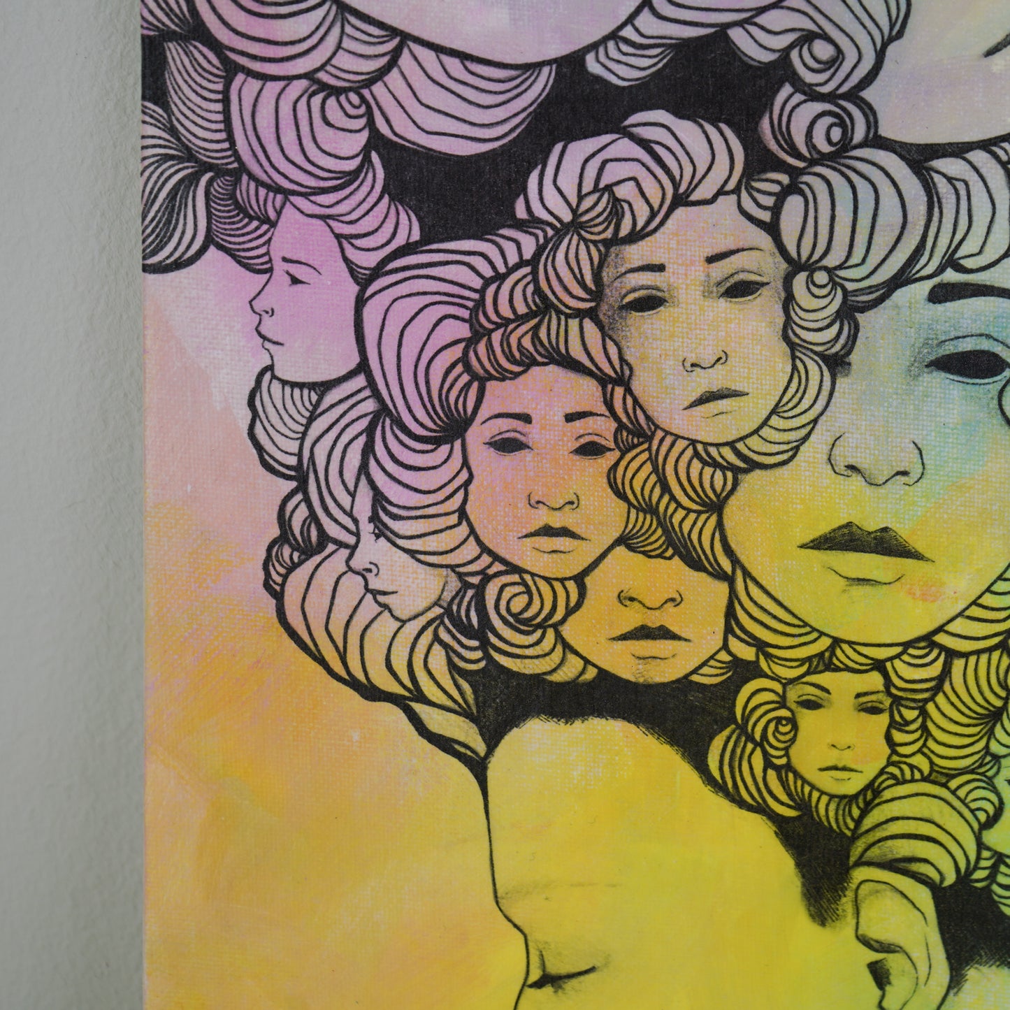 11"x14" Original Mixed Media: "Who do you want me to be? III"