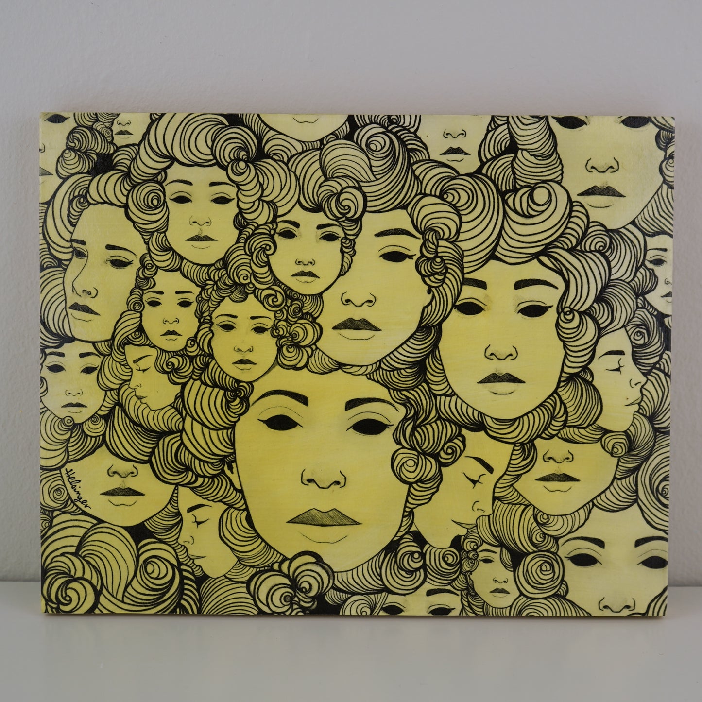 8"x10" Original Mixed Media: "Who do you want me to be? VII"