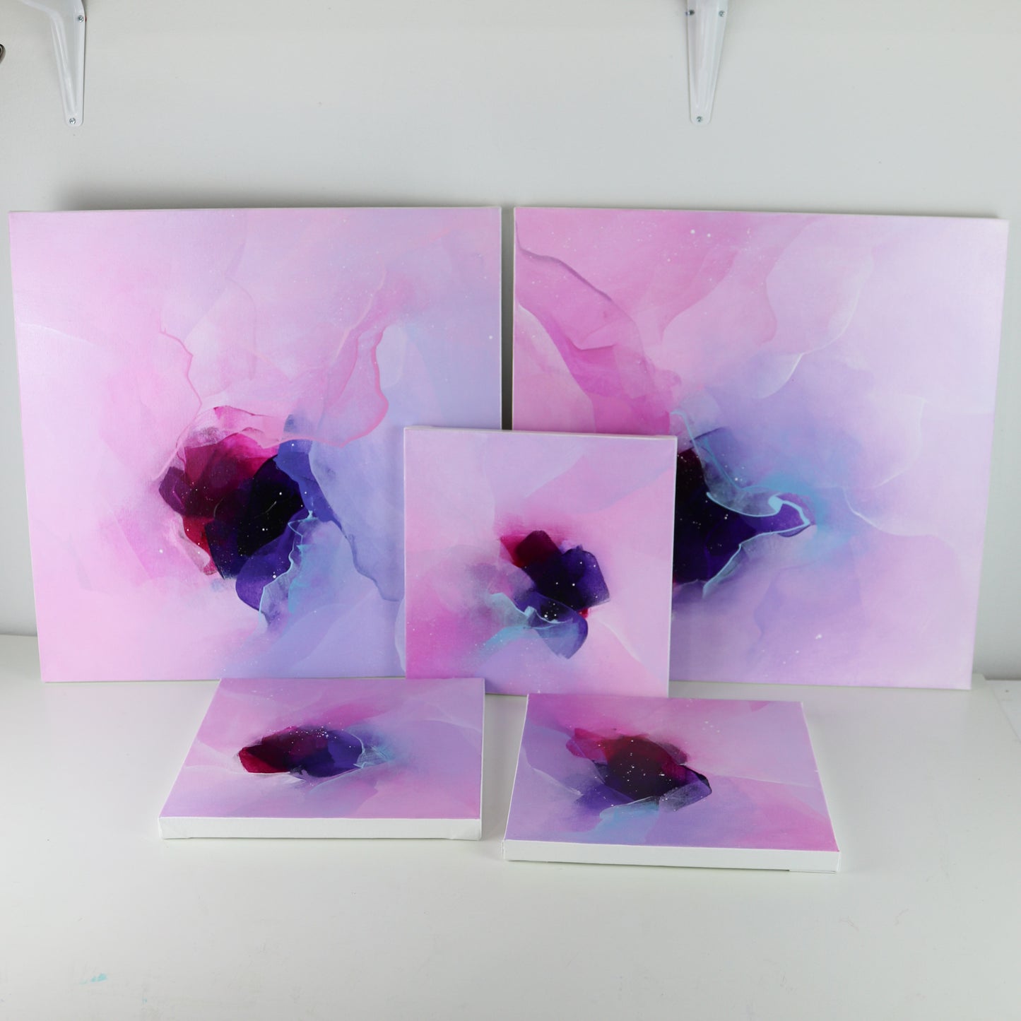 18"x18" Original Painting: "Lavender Portal III"