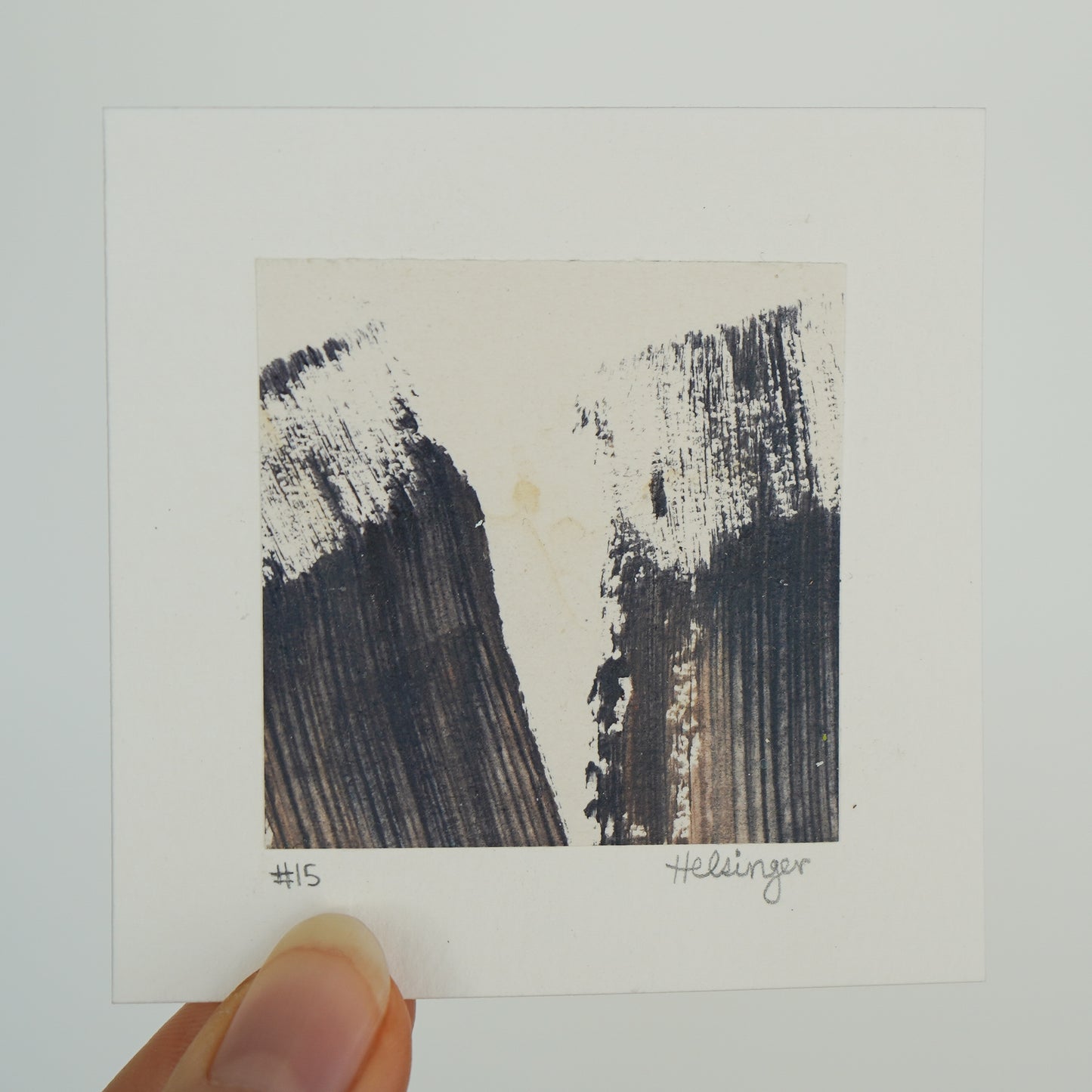 3"x3" Original Art: "A Piece of the Process No. 15"